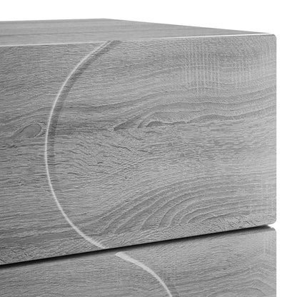Bedside Cabinet Grey Sonoma 33.5 x 34.5 x 60 cm Engineered Wood