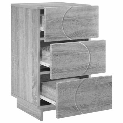 Bedside Cabinet 2 pcs Grey Sonoma 33.5 x 34.5 x 60 cm