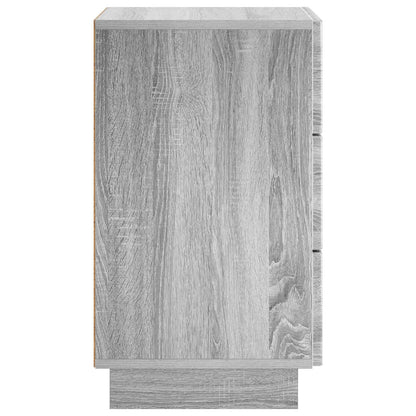 Bedside Cabinet 2 pcs Grey Sonoma 33.5 x 34.5 x 60 cm