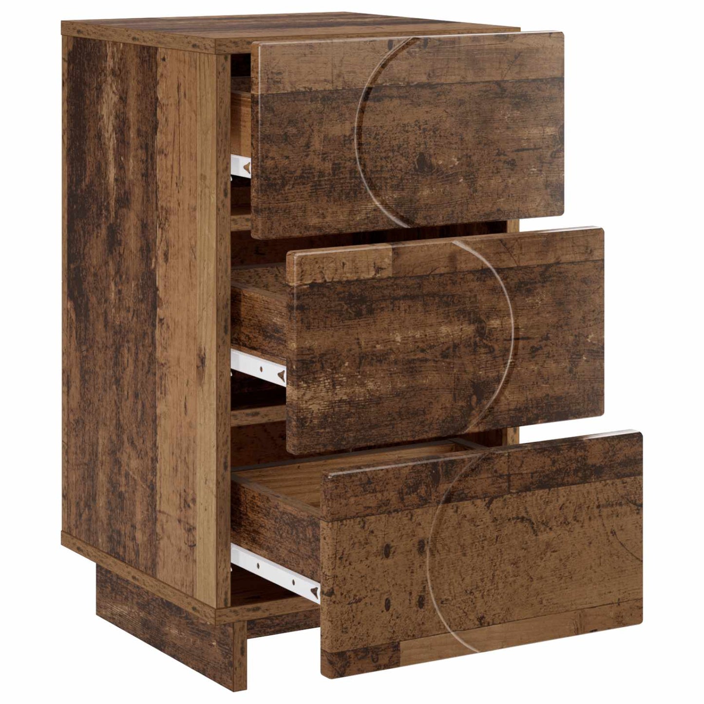 Bedside Cabinet 2 pcs Old Wood 33.5 x 34.5 x 60 cm