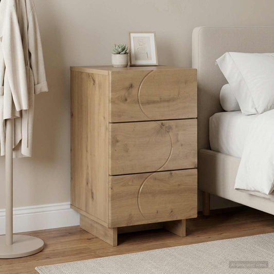 Bedside Cabinet Artisan Oak 33.5 x 34.5 x 60 cm Engineered Wood