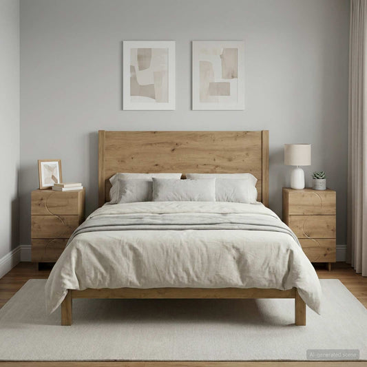 Bedside Cabinet 2 pcs Artisan Oak 33.5 x 34.5 x 60 cm