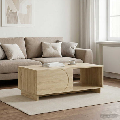 Coffee Table Sonoma Oak 95 x 50.5 x 35 cm Engineered Wood
