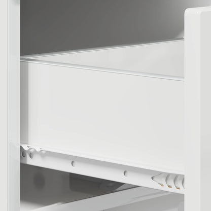 Coffee Table High Gloss White 95 x 50.5 x 35 cm Engineered Wood