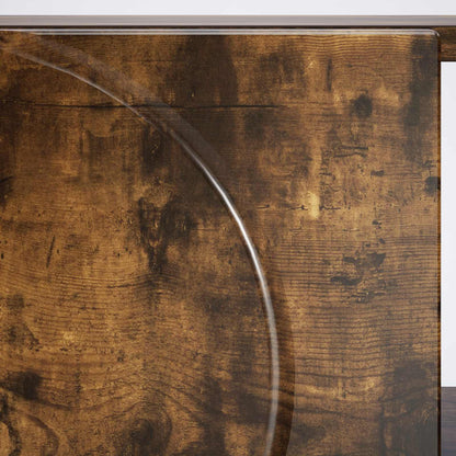 Coffee Table Smoked Oak 95 x 50.5 x 35 cm Engineered Wood