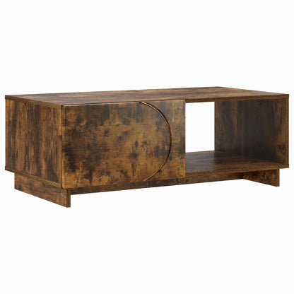 Coffee Table Smoked Oak 95 x 50.5 x 35 cm Engineered Wood
