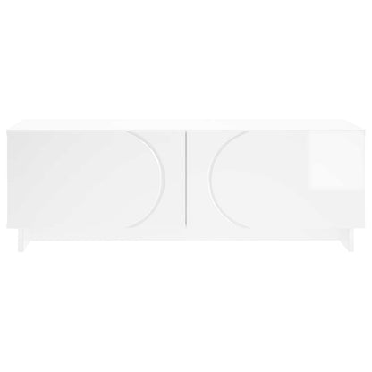 Coffee Table High Gloss White 102 x 50.5 x 35 cm