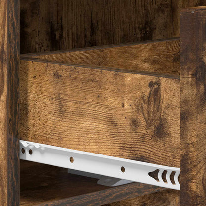 Coffee Table Smoked Oak 102 x 50.5 x 35 cm Engineered Wood