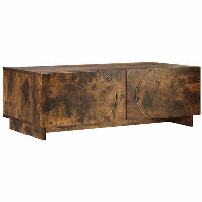 Coffee Table Smoked Oak 102 x 50.5 x 35 cm Engineered Wood
