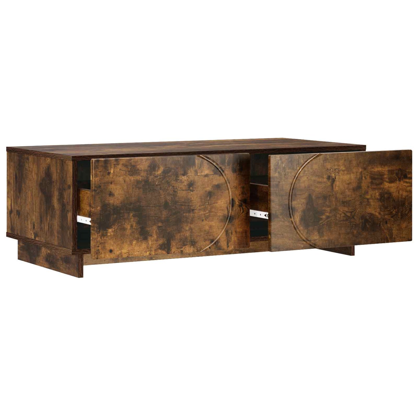 Coffee Table Smoked Oak 102 x 50.5 x 35 cm Engineered Wood