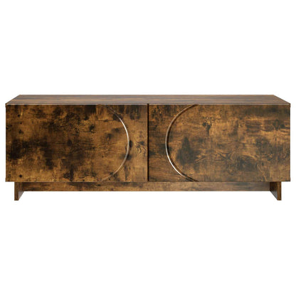 Coffee Table Smoked Oak 102 x 50.5 x 35 cm Engineered Wood