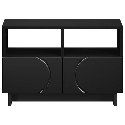 TV Stand 60 x 34.5 x 40 cm Black Engineered Wood