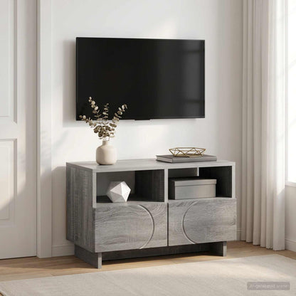 TV Stand 60 x 34.5 x 40 cm Grey Sonoma Engineered Wood