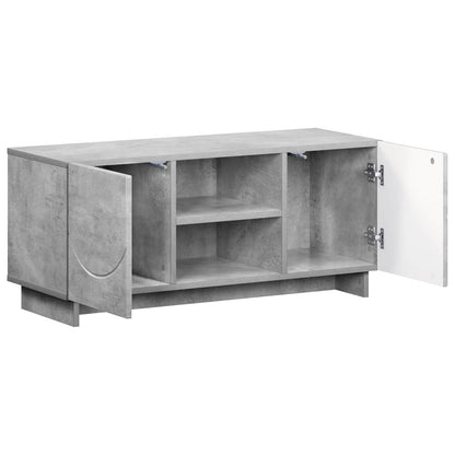 TV Stand 90 x 34.5 x 40 cm Concrete Grey Engineered Wood