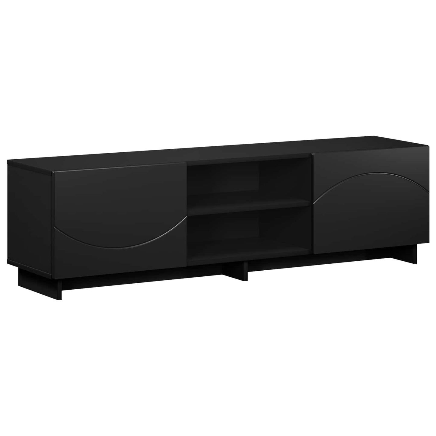 TV Stand 140 x 34.5 x 40 cm Black Engineered Wood