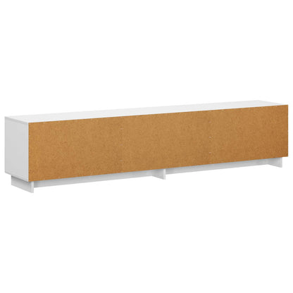 TV Stand 180 x 34.5 x 40 cm High Gloss White Engineered Wood
