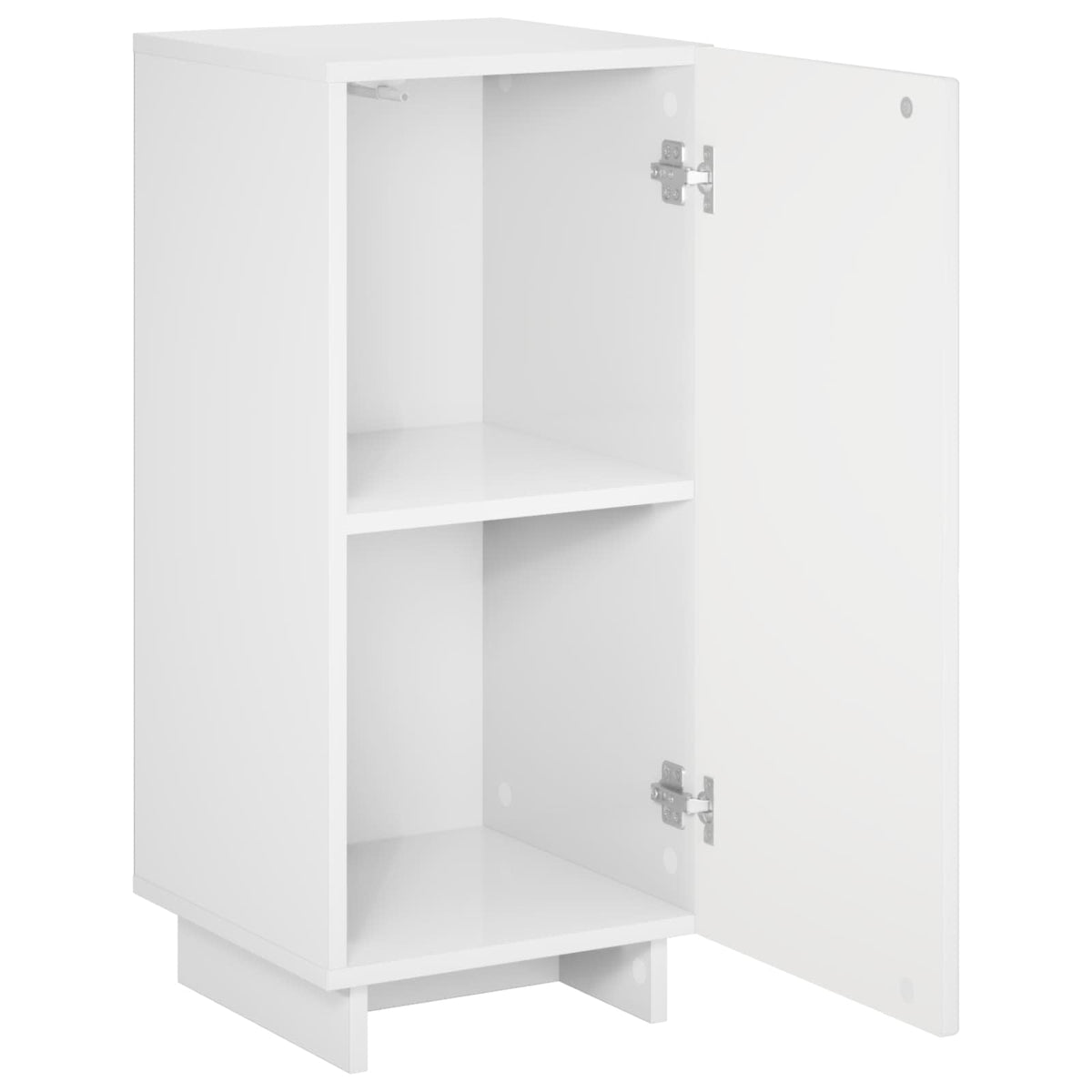 Sideboard High Gloss White 33.5 x 34.5 x 75 cm Engineered Wood