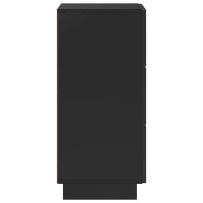 Sideboard Black 33.5 x 34.5 x 75 cm Engineered Wood
