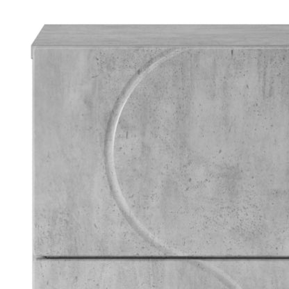 Sideboard Concrete Grey 33.5 x 34.5 x 75 cm Engineered Wood