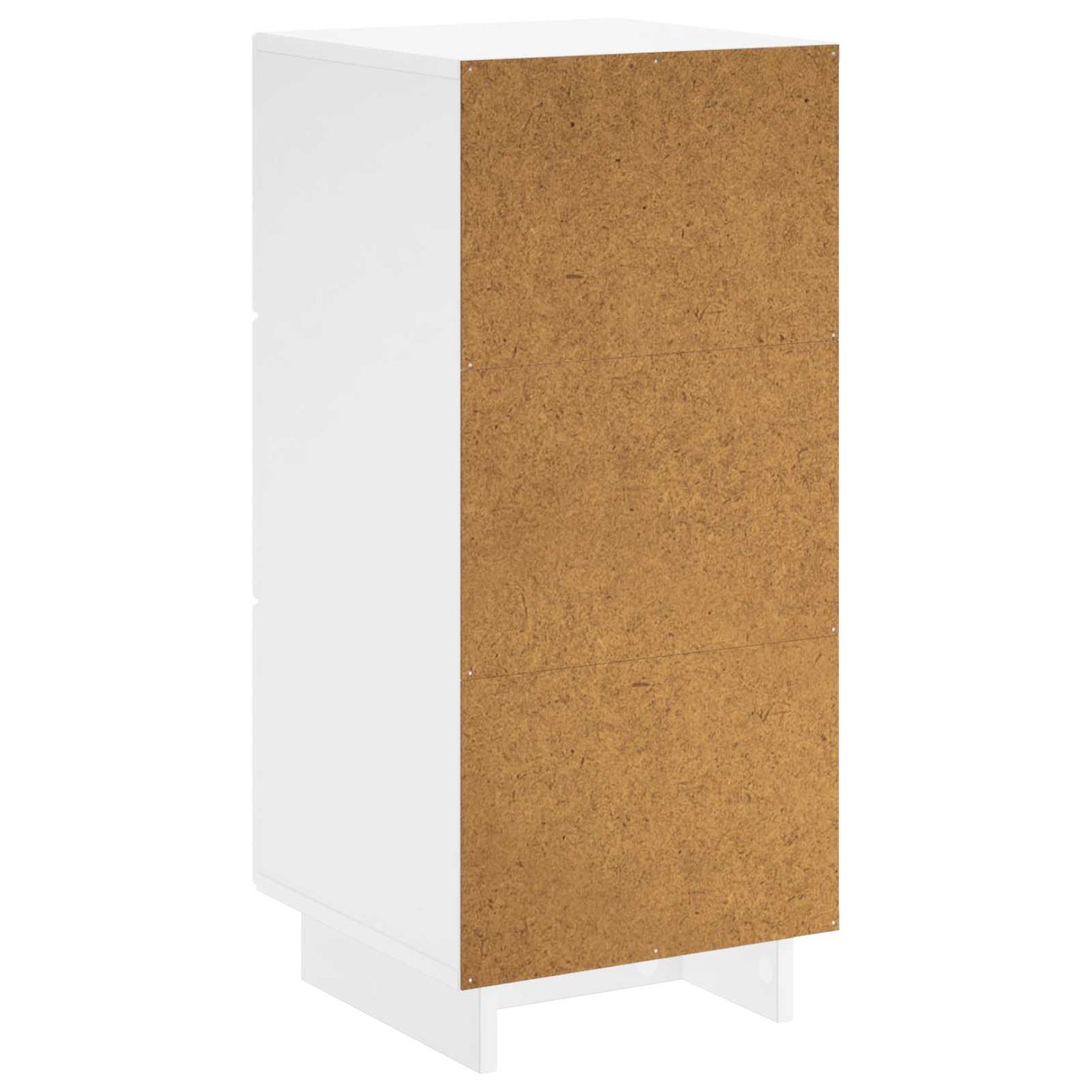 Sideboard High Gloss White 33.5 x 34.5 x 75 cm Engineered Wood