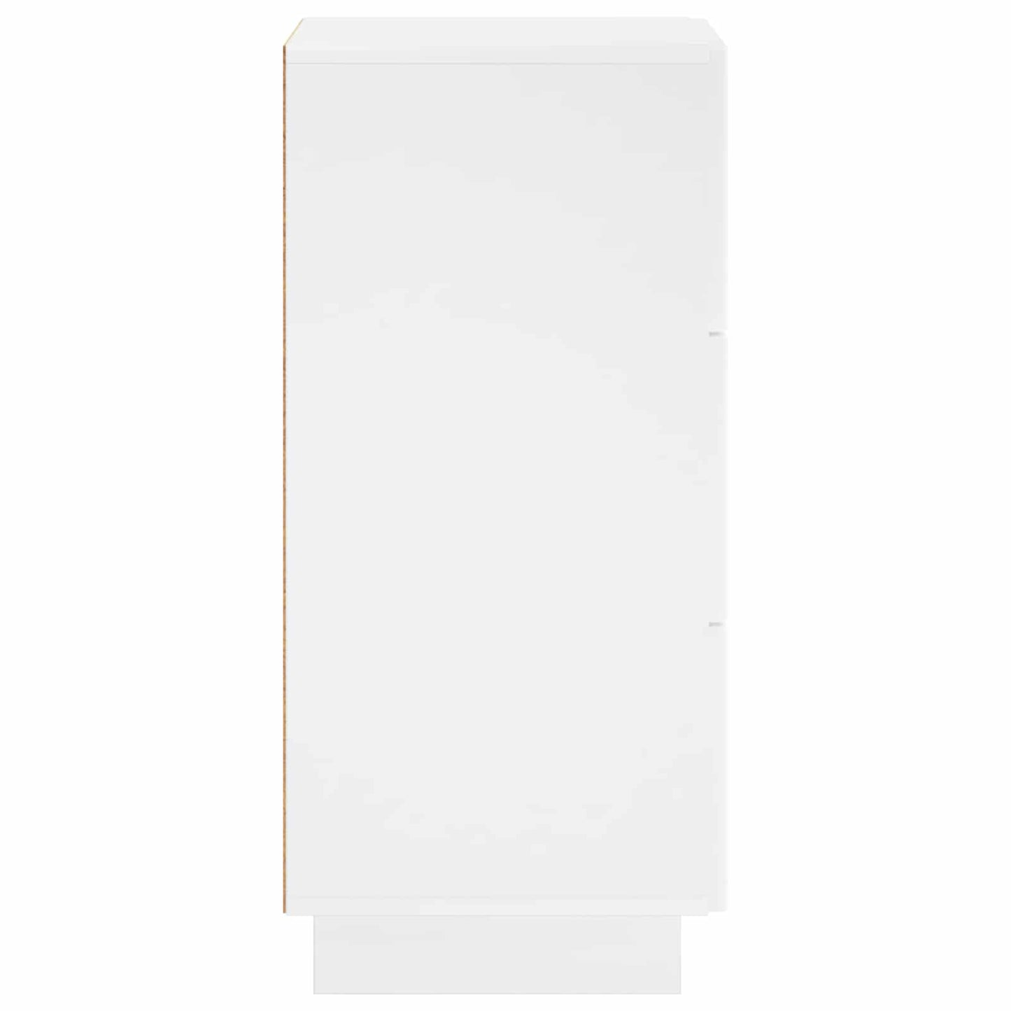 Sideboard High Gloss White 33.5 x 34.5 x 75 cm Engineered Wood