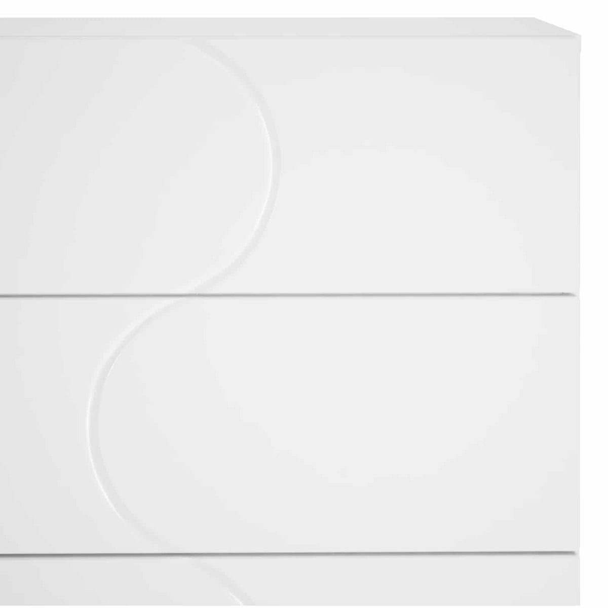 Sideboard High Gloss White 70 x 38 x 75 cm Engineered Wood