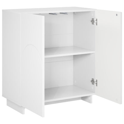 Sideboard White 67 x 34.5 x 75 cm Engineered Wood