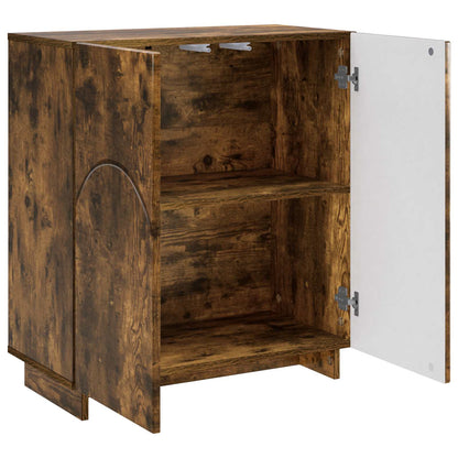 Sideboard Smoked Oak 67 x 34.5 x 75 cm Engineered Wood