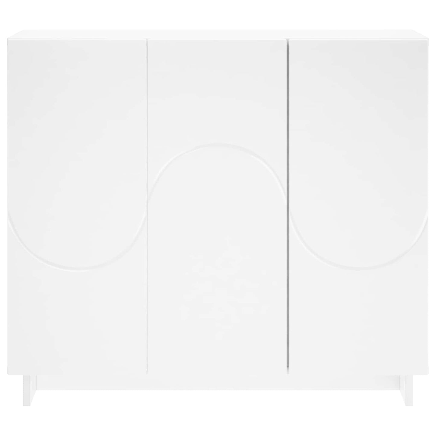 Sideboard White 85.5 x 31 x 75 cm Engineered Wood