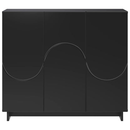Sideboard Black 85.5 x 31 x 75 cm Engineered Wood