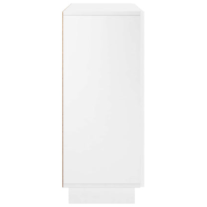 Sideboard High Gloss White 85.5 x 31 x 75 cm Engineered Wood