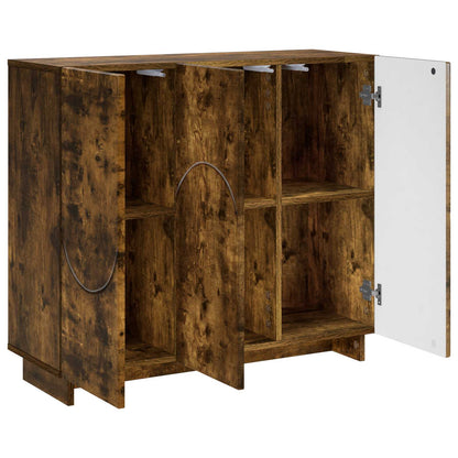 Sideboard Smoked Oak 85.5 x 31 x 75 cm Engineered Wood