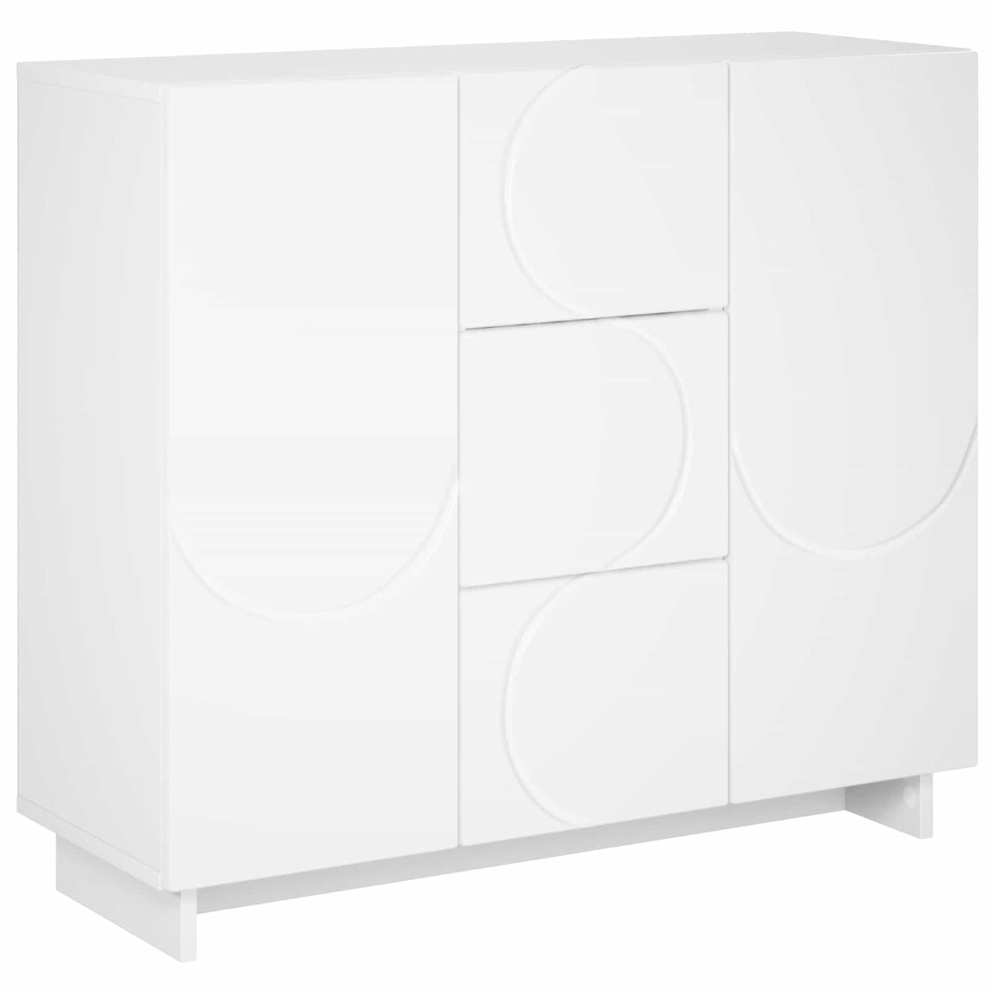 Sideboard White 85.5 x 31 x 75 cm Engineered Wood