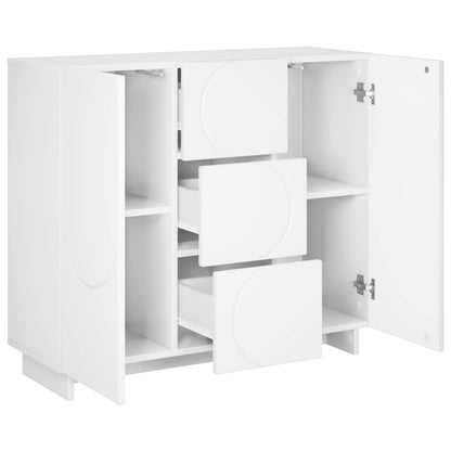 Sideboard White 85.5 x 31 x 75 cm Engineered Wood