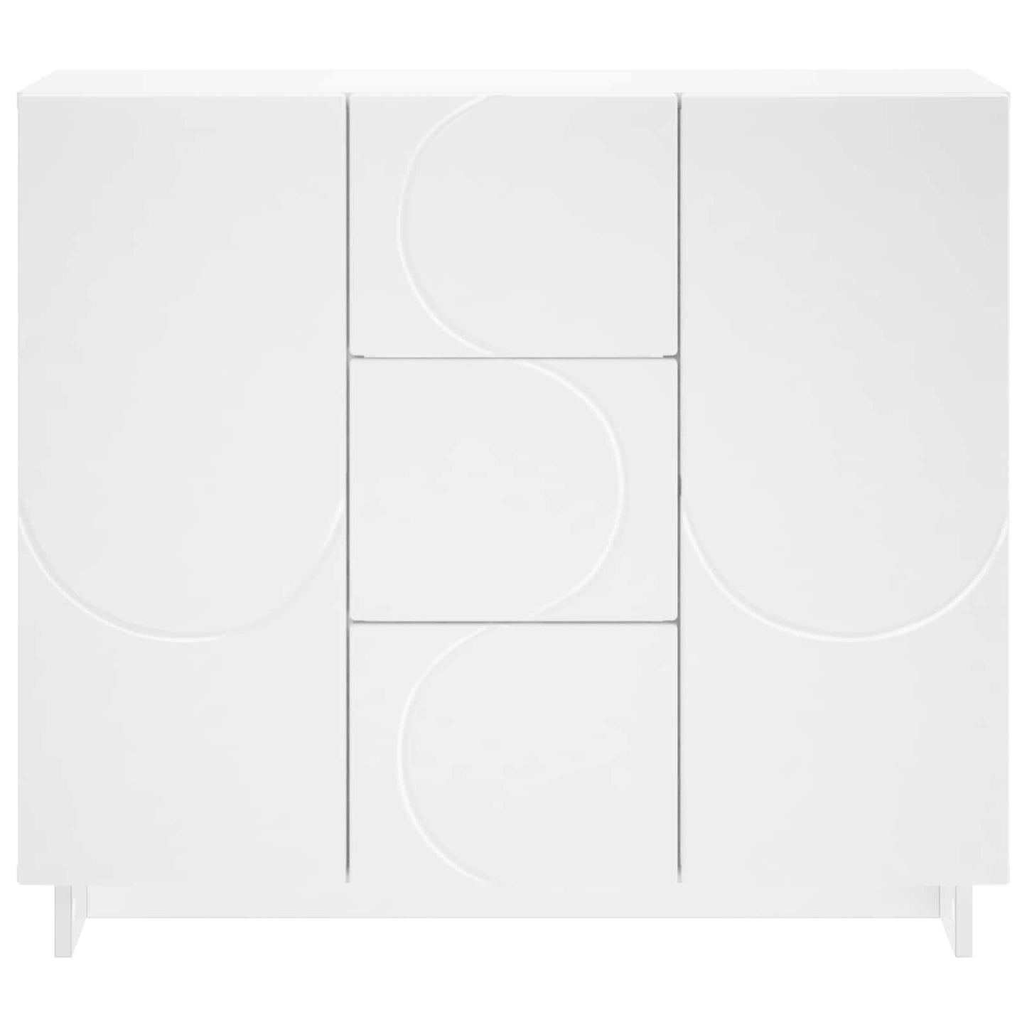 Sideboard White 85.5 x 31 x 75 cm Engineered Wood