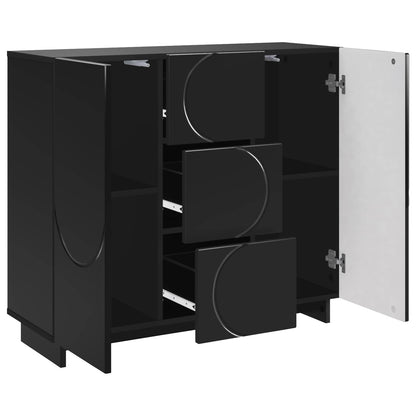 Sideboard Black 85.5 x 31 x 75 cm Engineered Wood