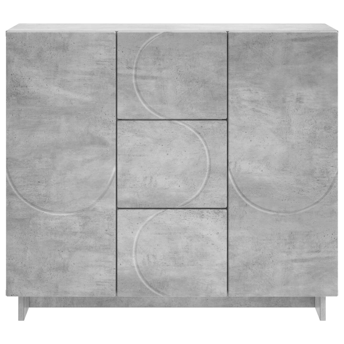 Sideboard Concrete Grey 85.5 x 31 x 75 cm Engineered Wood