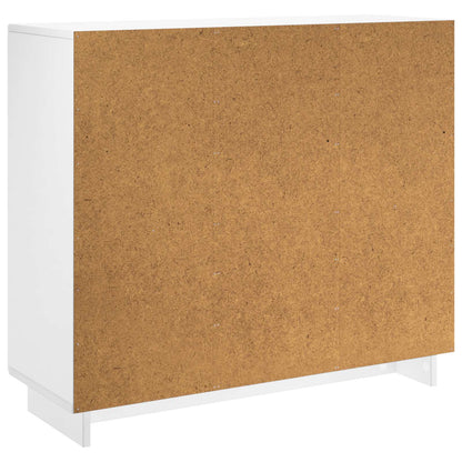 Sideboard High Gloss White 85.5 x 31 x 75 cm Engineered Wood