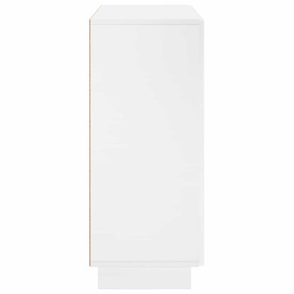 Sideboard High Gloss White 85.5 x 31 x 75 cm Engineered Wood