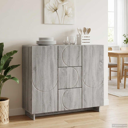 Sideboard Grey Sonoma 85.5 x 31 x 75 cm Engineered Wood
