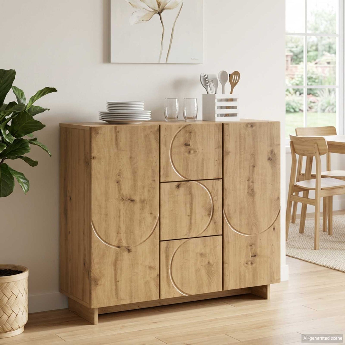 Sideboard Artisan Oak 85.5 x 31 x 75 cm Engineered Wood