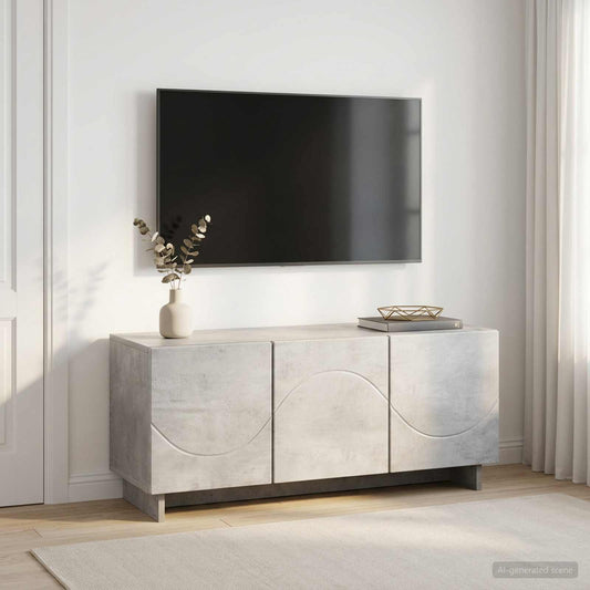 TV Stand 90 x 34.5 x 40 cm Concrete Grey Engineered Wood
