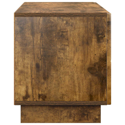 TV Stand 90 x 34.5 x 40 cm Smoked Oak Engineered Wood