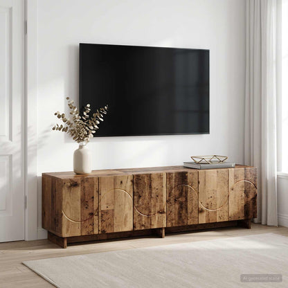 TV Stand 140 x 34.5 x 40 cm Old Wood Engineered Wood