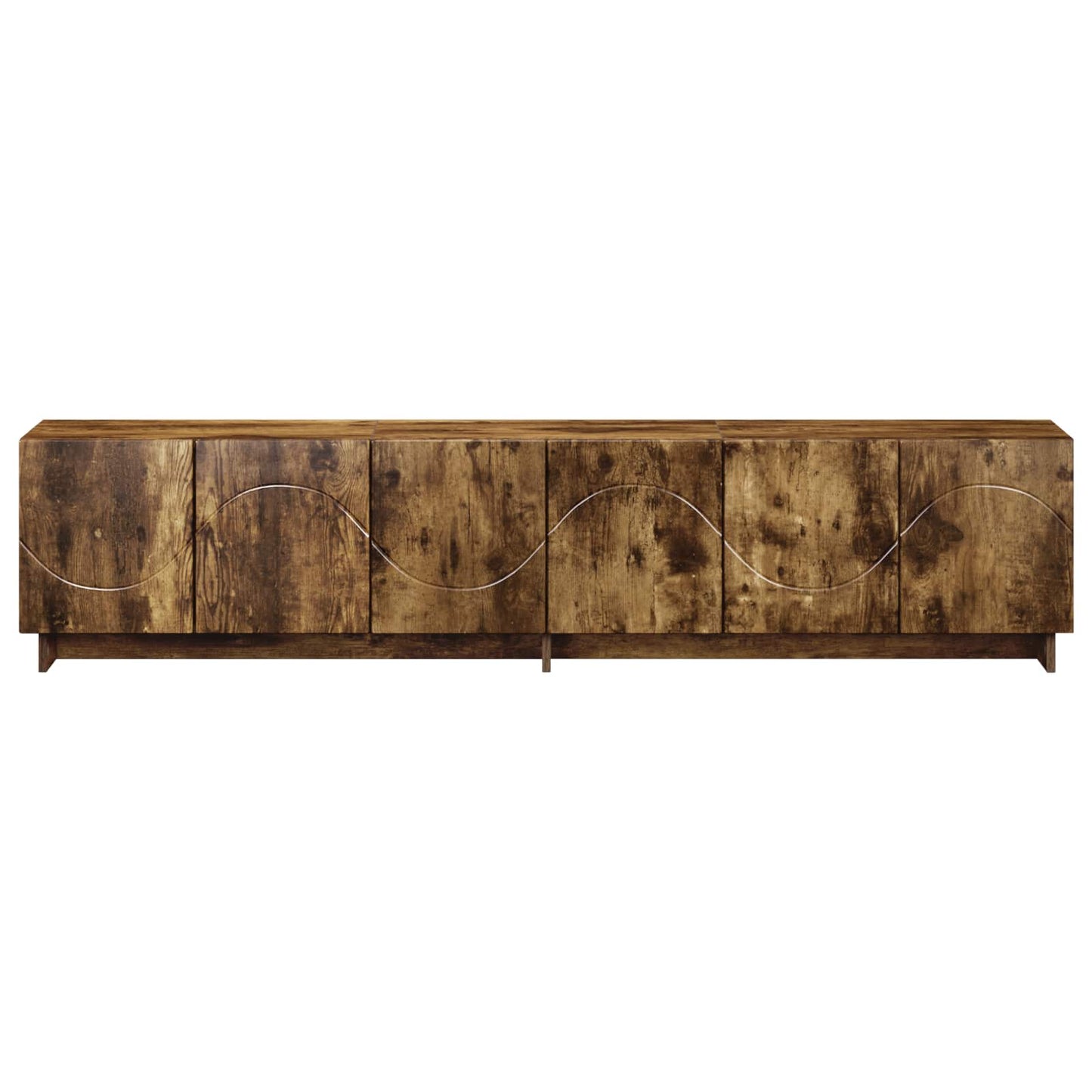 TV Stand 180 x 34.5 x 40 cm Smoked Oak Engineered Wood
