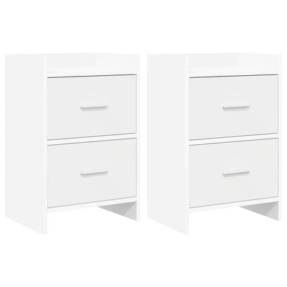 Bedside Tables 2 pcs White 40 x 30 x 60 cm Engineered Wood