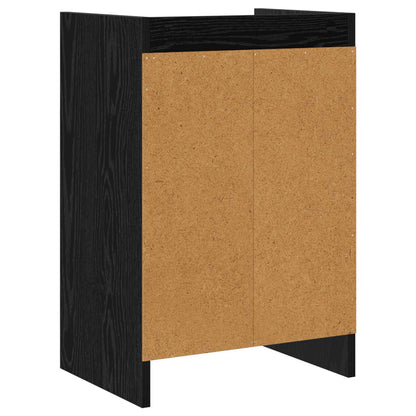Bedside Tables Black Oak 40 x 30 x 60 cm Engineered Wood