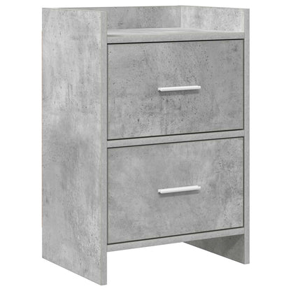 Bedside Tables Concrete Grey 40 x 30 x 60 cm Engineered Wood
