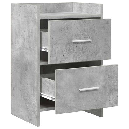 Bedside Tables Concrete Grey 40 x 30 x 60 cm Engineered Wood