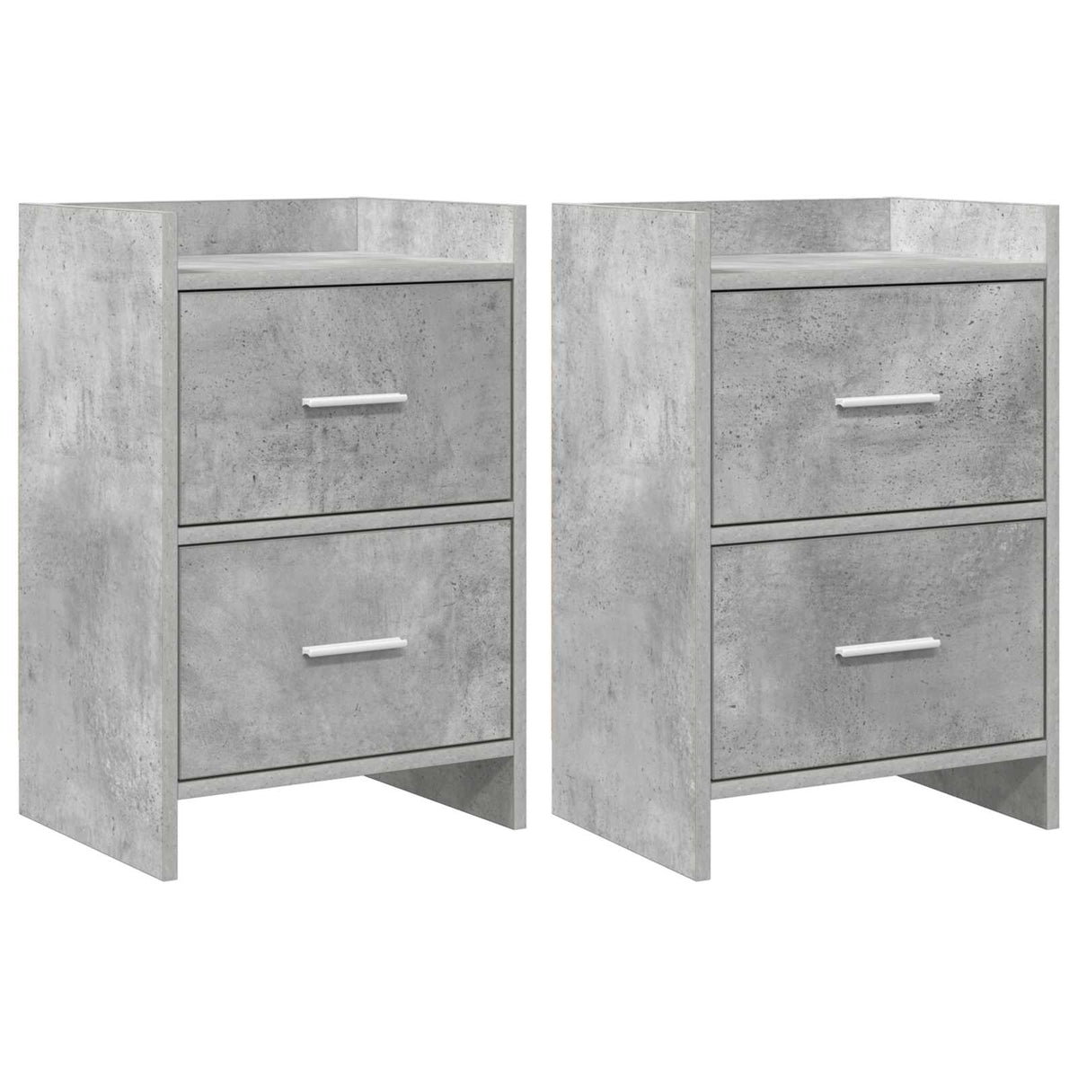 Bedside Tables 2 pcs Concrete Grey 40 x 30 x 60 cm